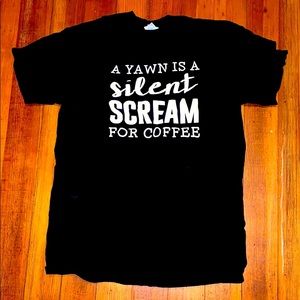 Black coffee tshirt